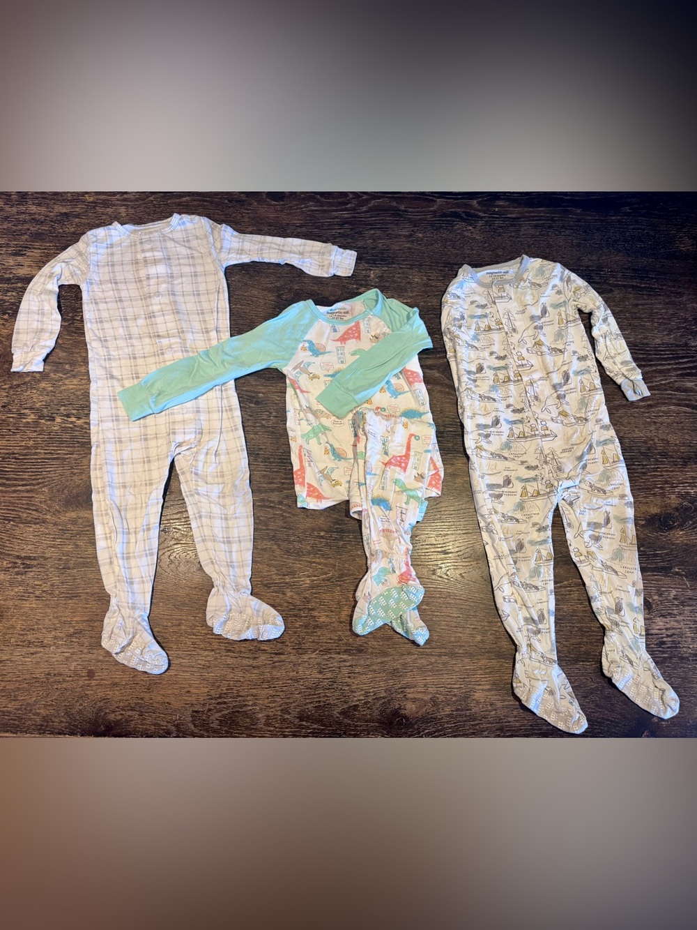 3 pairs of Magnetic Me Pajamas size 12-18 months